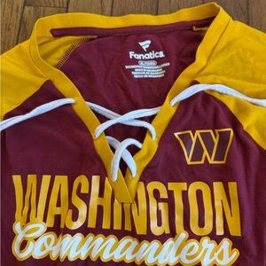 Fanatics Burgundy and Gold Washington Commanders Lace-Up Top